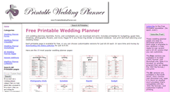 Desktop Screenshot of printableweddingplanner.com